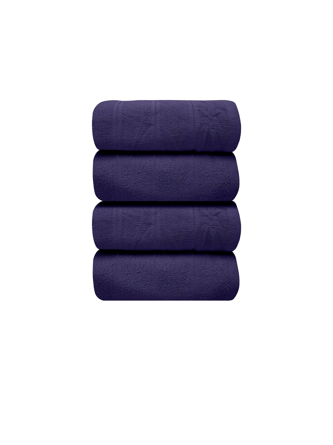 

LABHAM Navy Blue 4 Pieces 250 GSM Pure Cotton Bath Towels