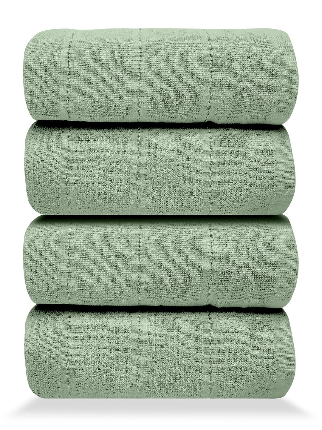 

LABHAM Green 4 Pieces 250 GSM Pure Cotton Bath Towels