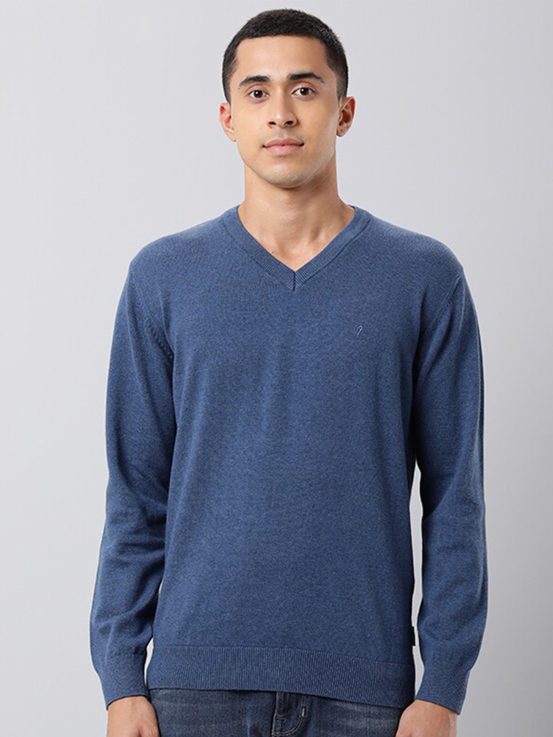 

Indian Terrain V-Neck Cotton Sweatshirt, Blue
