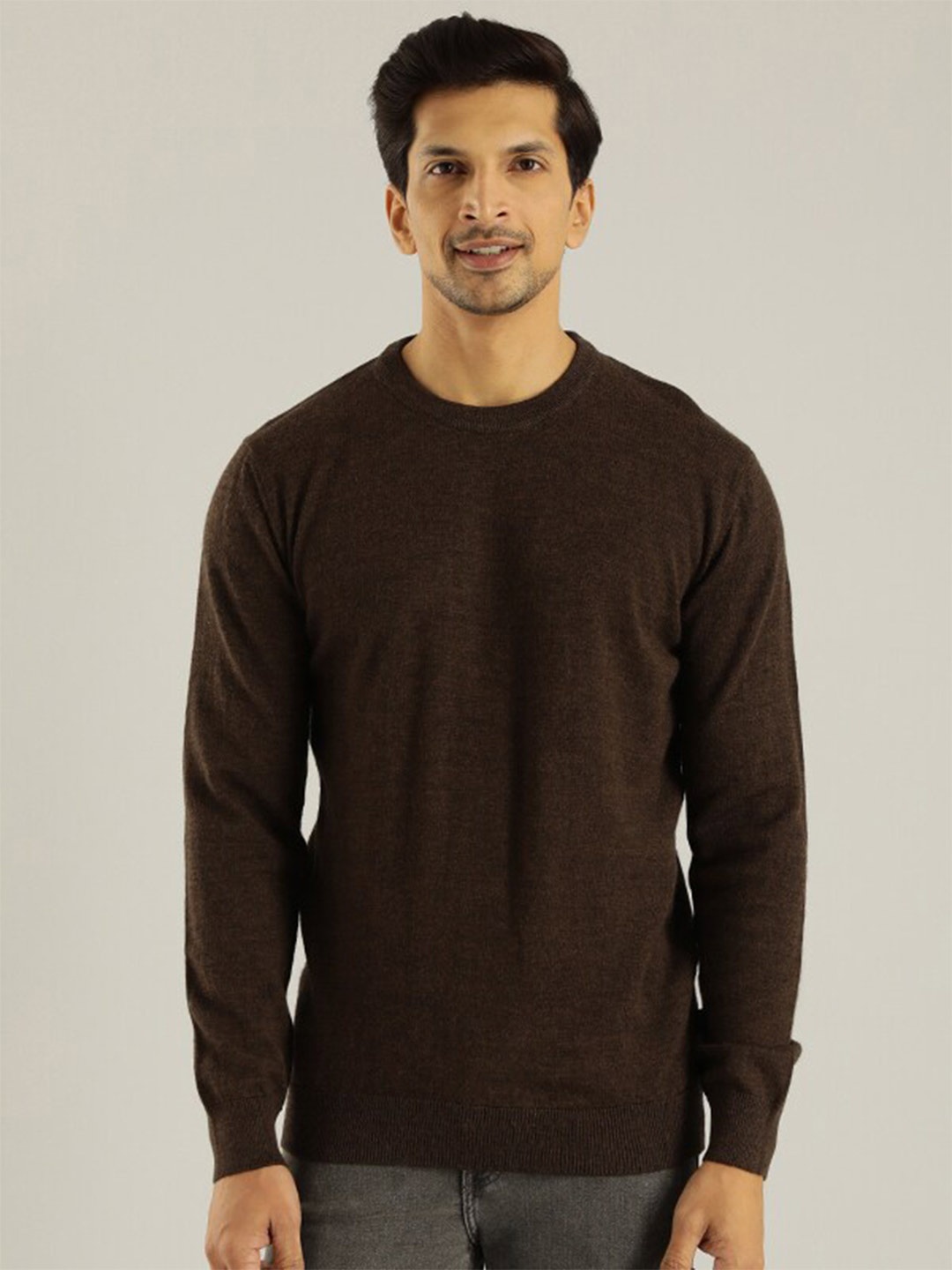 

Indian Terrain Wool Pullover Sweatshirt, Grey