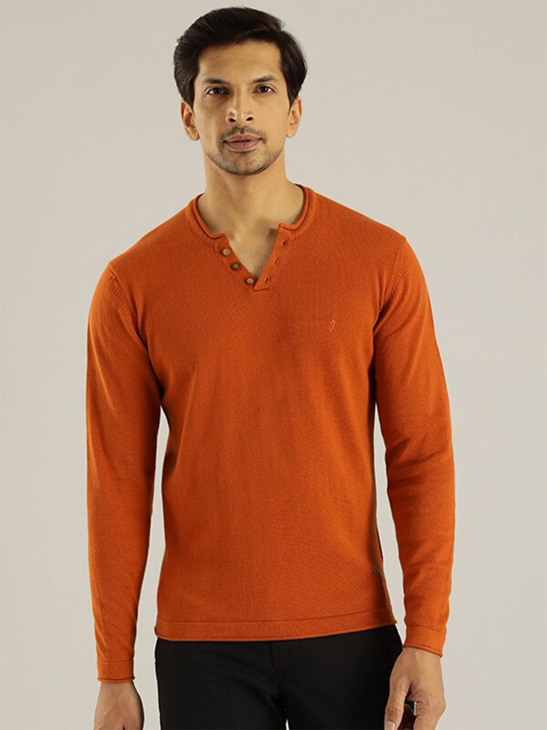 

Indian Terrain Pure Cotton Pullover Sweatshirt, Rust