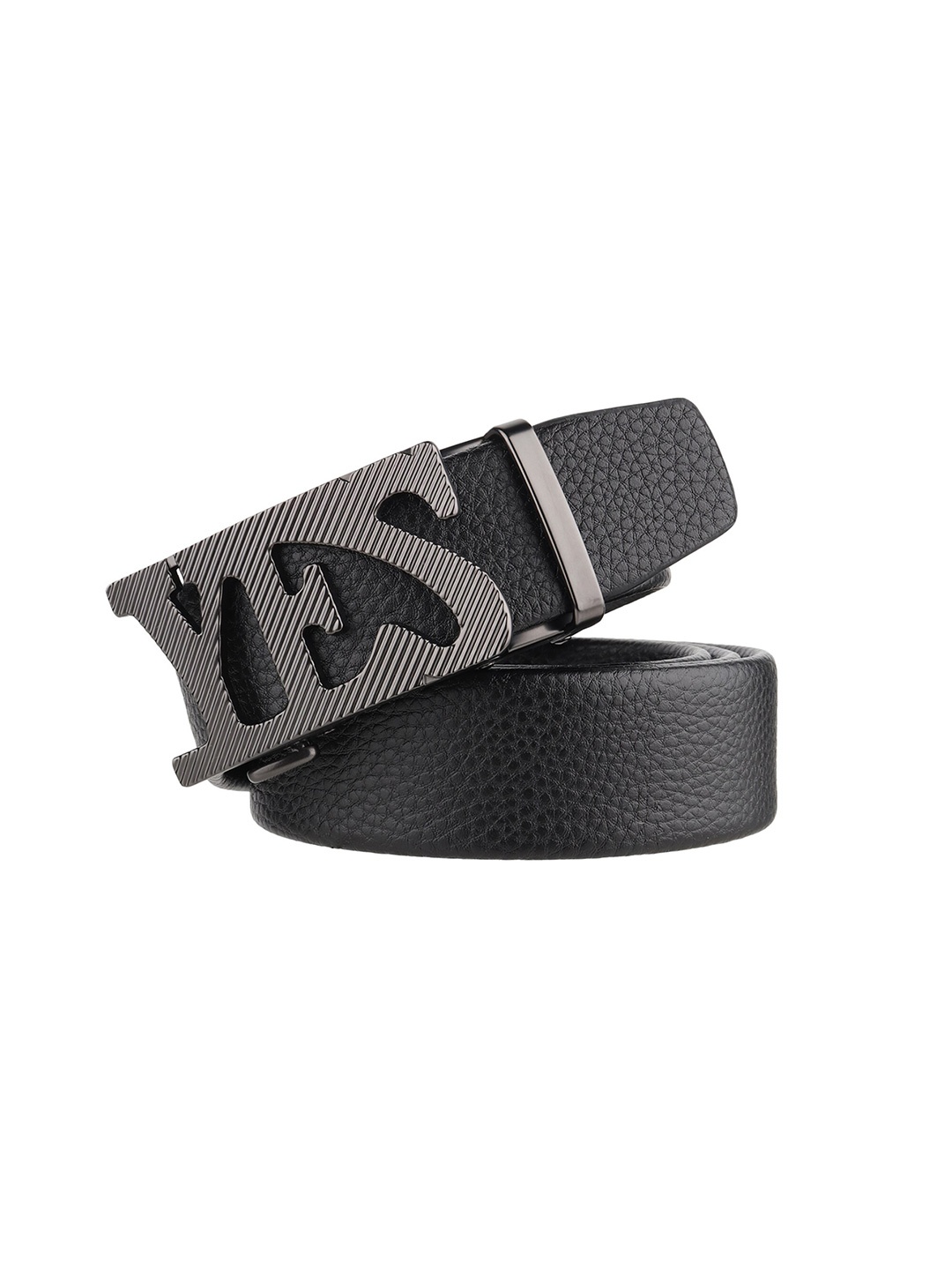 

Zacharias Men Belt With Slider Buckle, Black