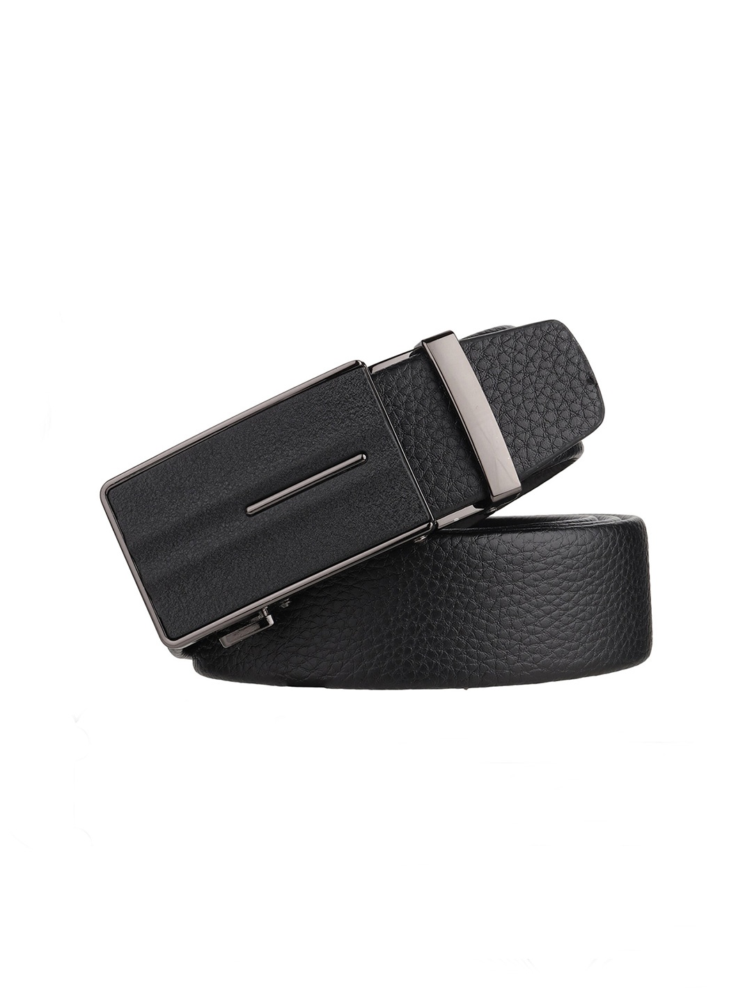 

Zacharias Men Slider Buckle Formal Belt, Black