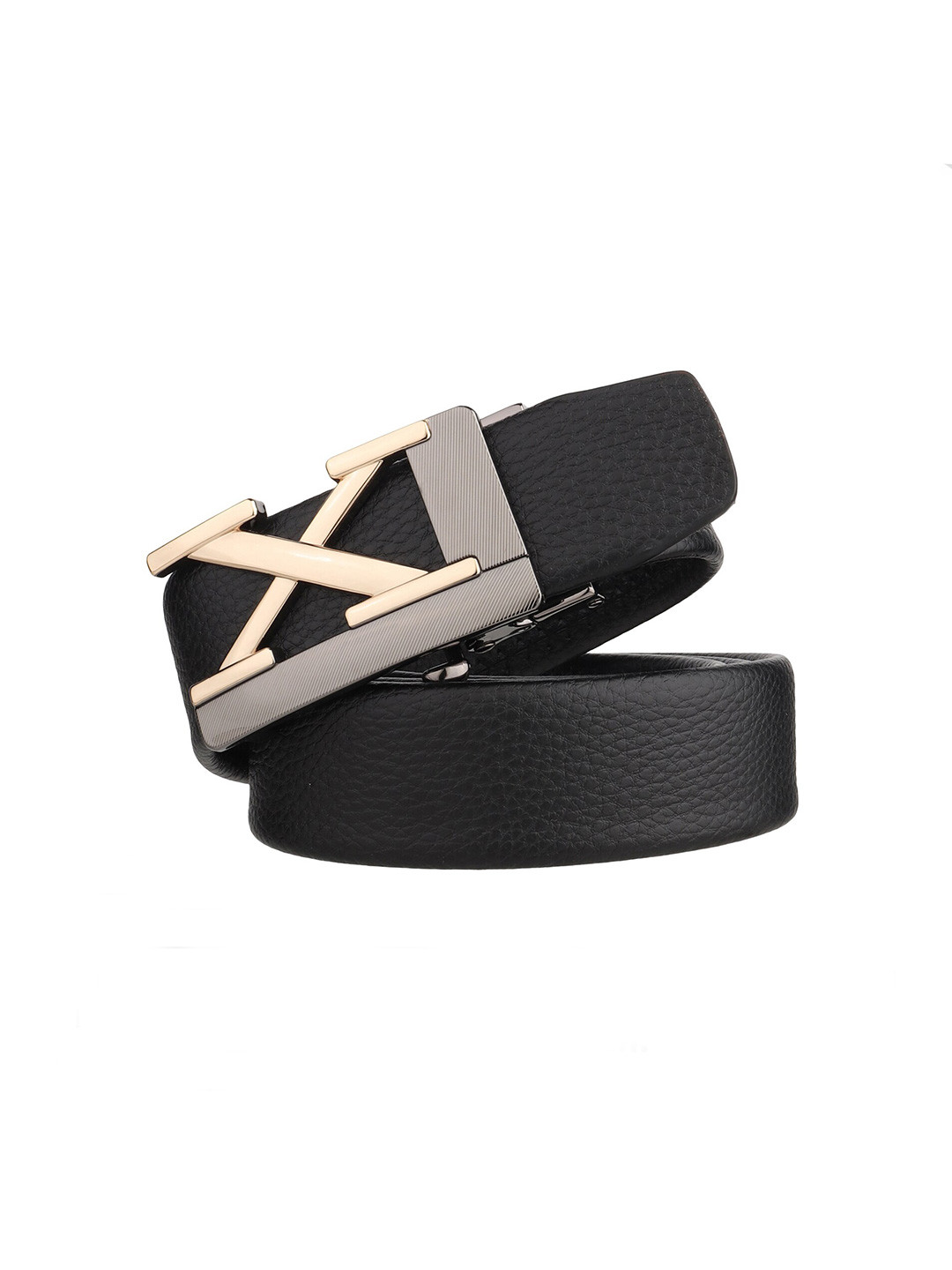 

Zacharias Men Leather Belt, Black