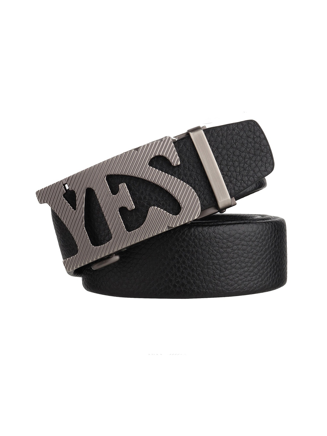 

Zacharias Men Belt With Slider Buckle, Black