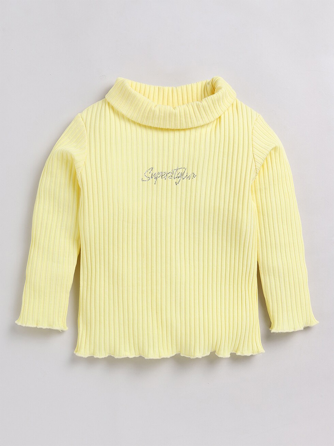 

Ginie Girls High-Neck Cotton Top, Yellow