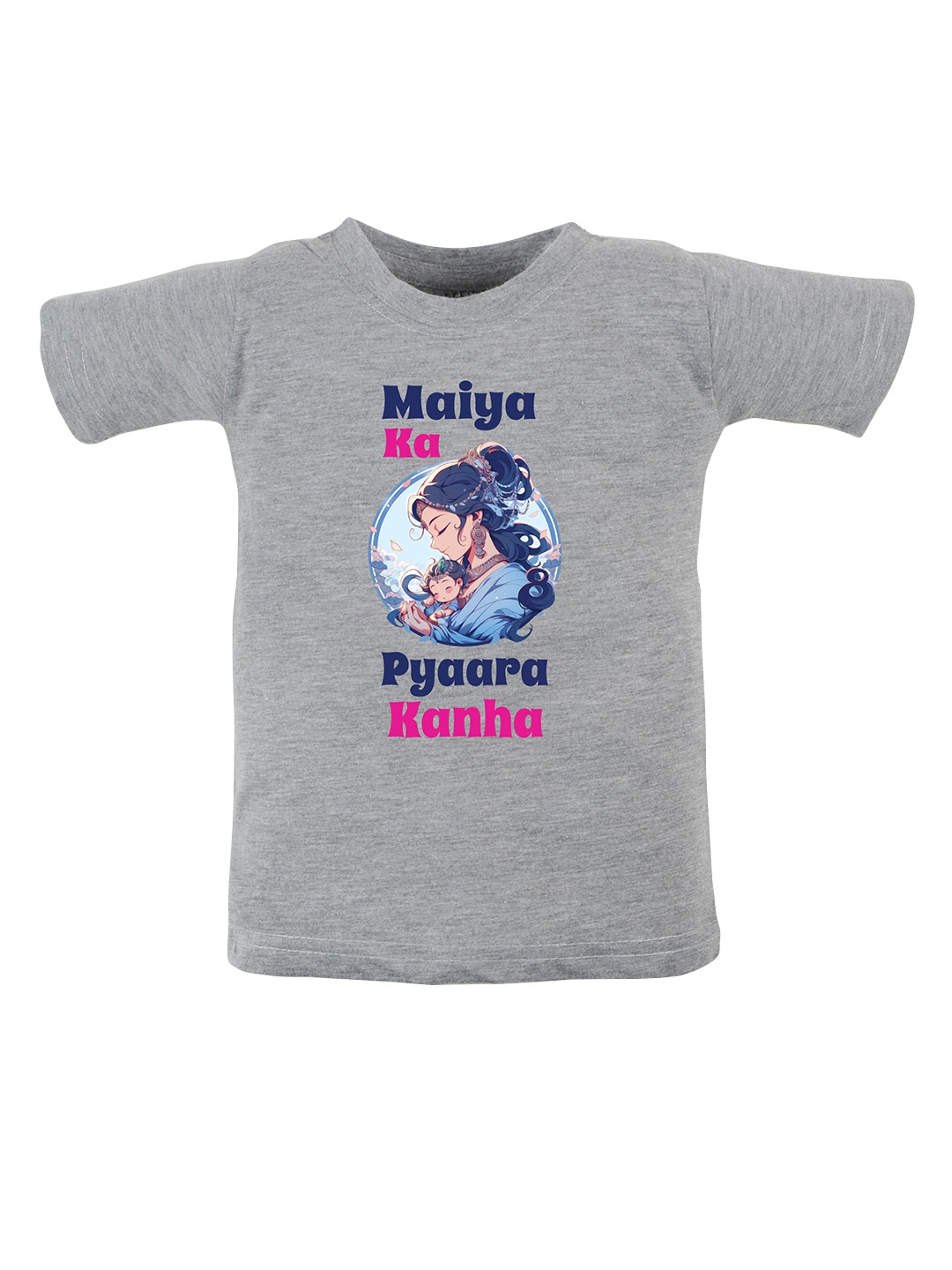 

FFLIRTYGO Kids Graphic Printed Pure Cotton T-shirt, Grey
