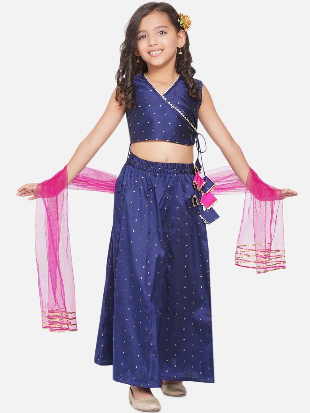 

Modish Couture Girls Ready to Wear Lehenga & Blouse With Dupatta, Blue