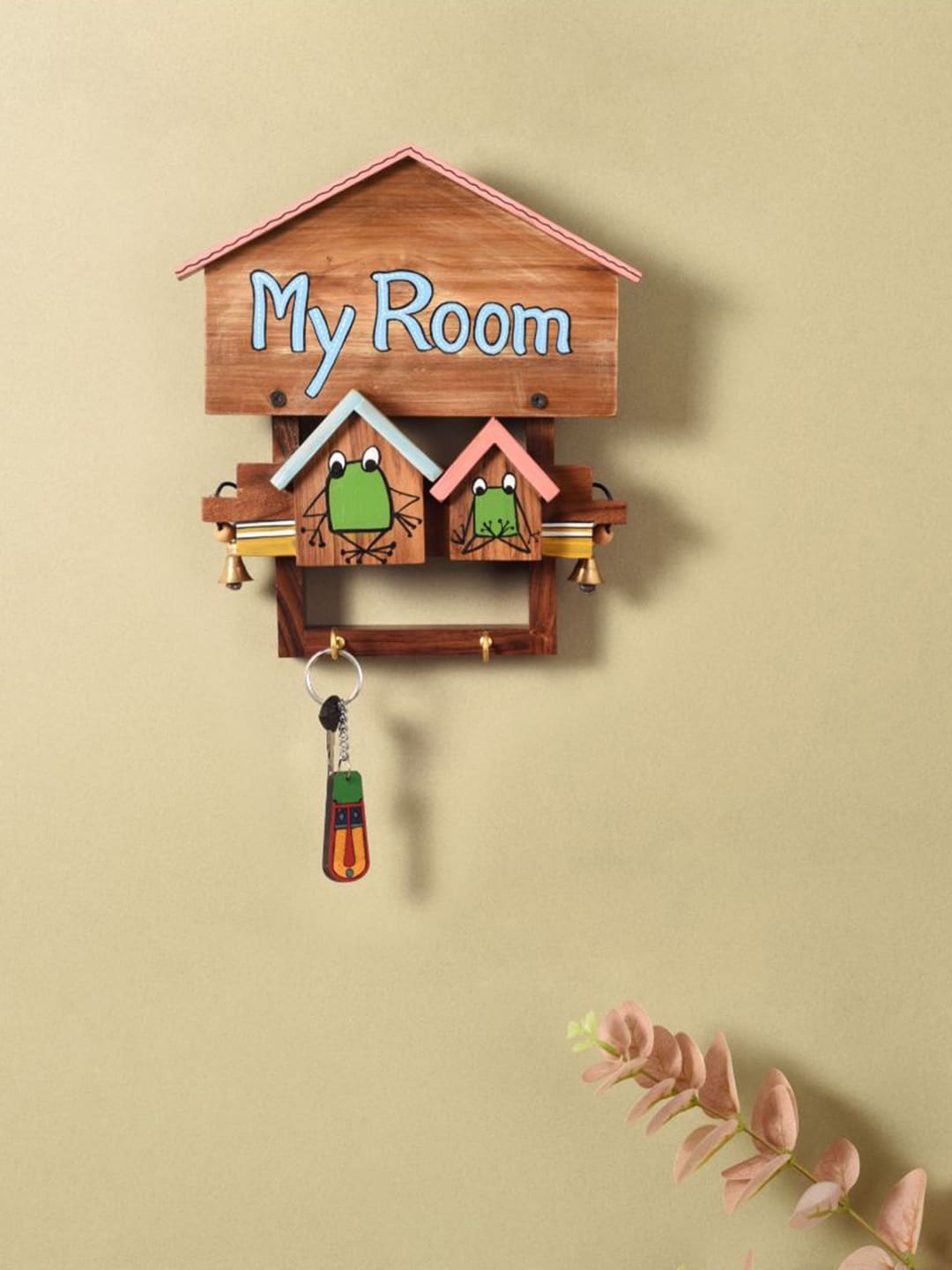 

AAKRITI ART CREATIONS Brown My Room Key Hanger Key Holders