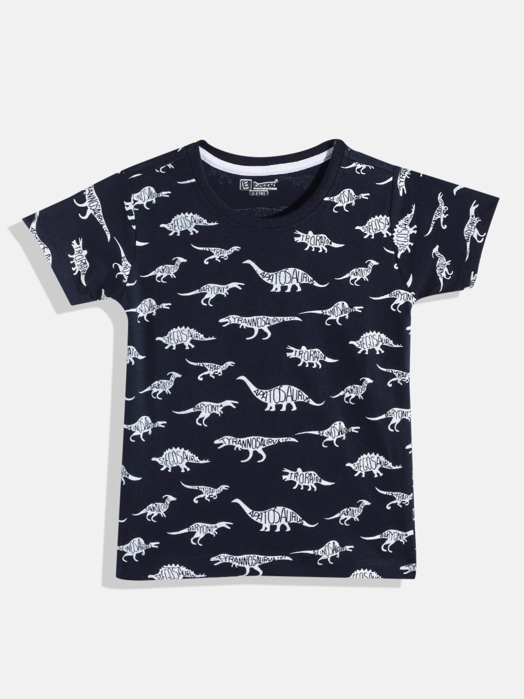 

Eteenz Boys Typography & Conversational Printed Premium Cotton T-shirt, Navy blue