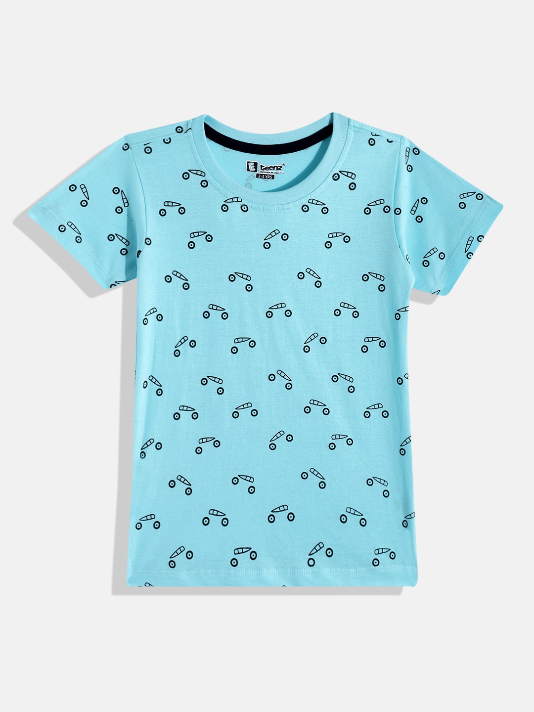 

Eteenz Boys Premium Cotton Conversational Printed T-shirt, Turquoise blue