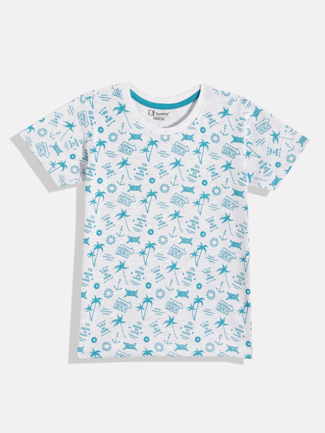 

Eteenz Boys Premium Cotton Conversational Printed T-shirt, Grey