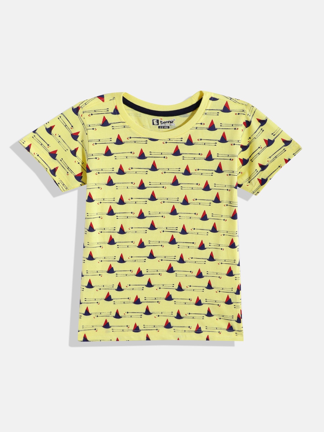 

Eteenz Boys Premium Cotton Conversational Printed T-shirt, Yellow