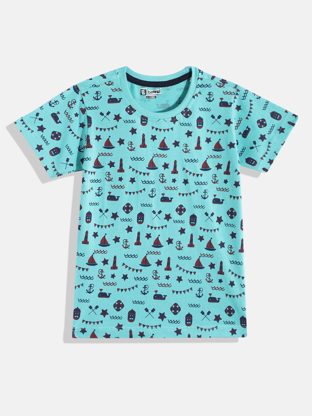 

Eteenz Boys Premium Cotton Conversational Printed T-shirt, Blue