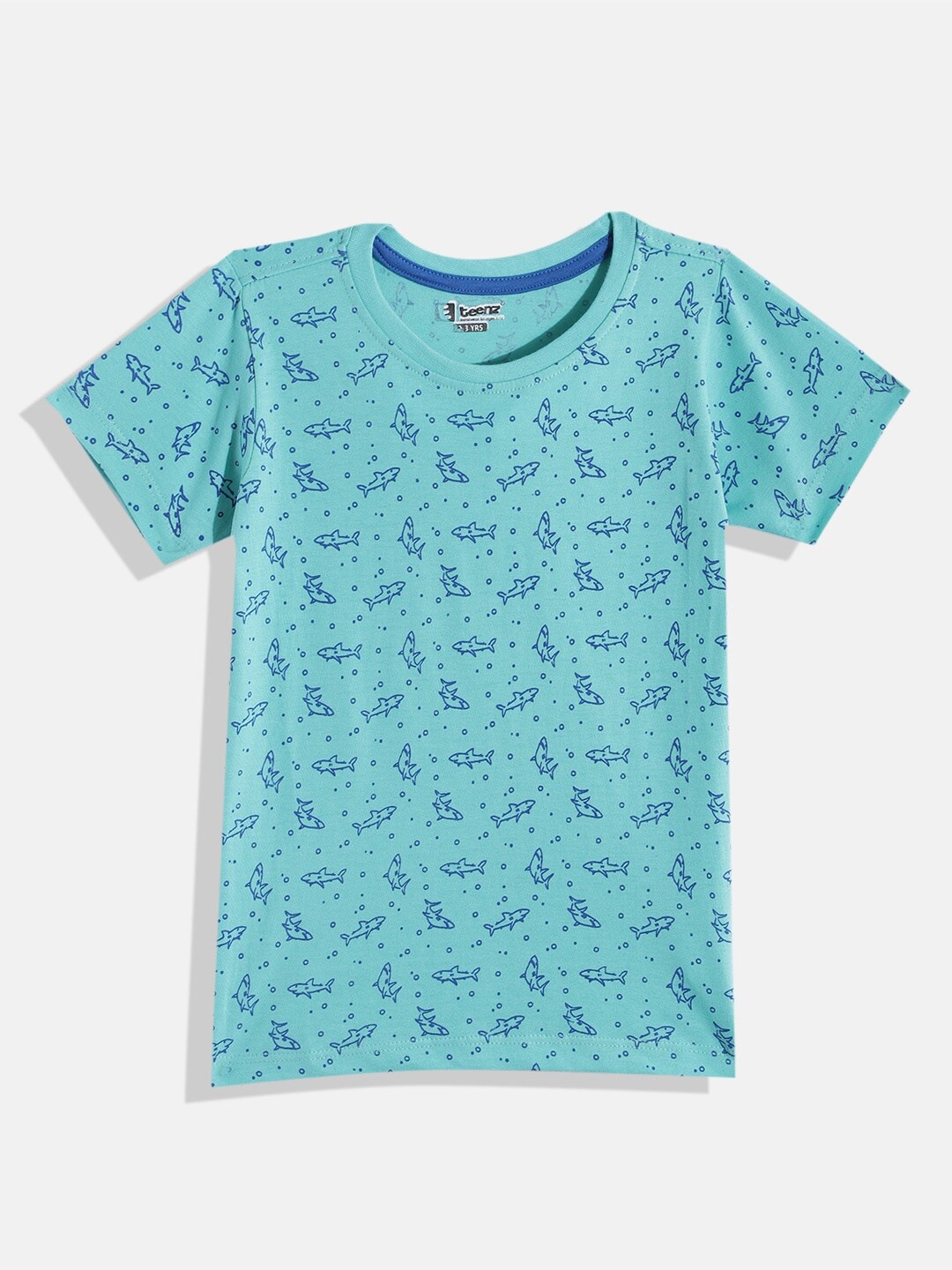 

Eteenz Boys Nautical Printed Pure Cotton T-shirt, Blue