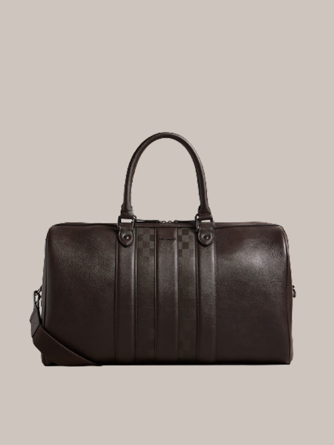 

Ted Baker Men Textured Structured Handheld Bag, Coffee brown