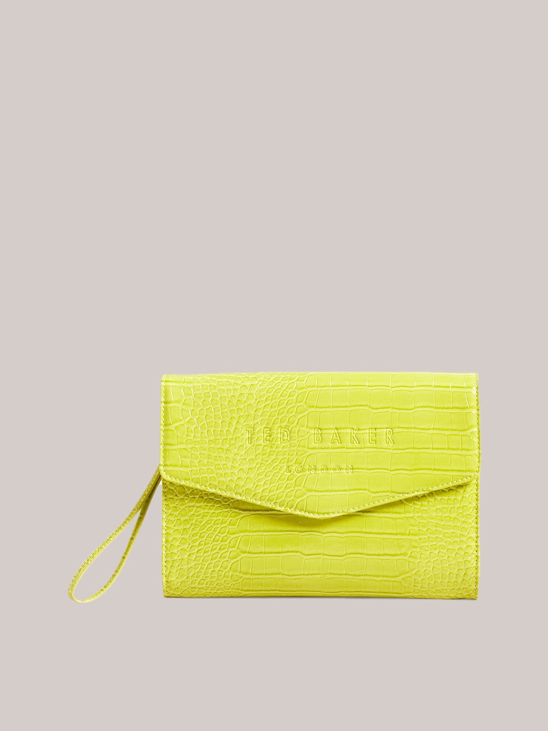 

Ted Baker Textured Envelope Clutch, Yellow