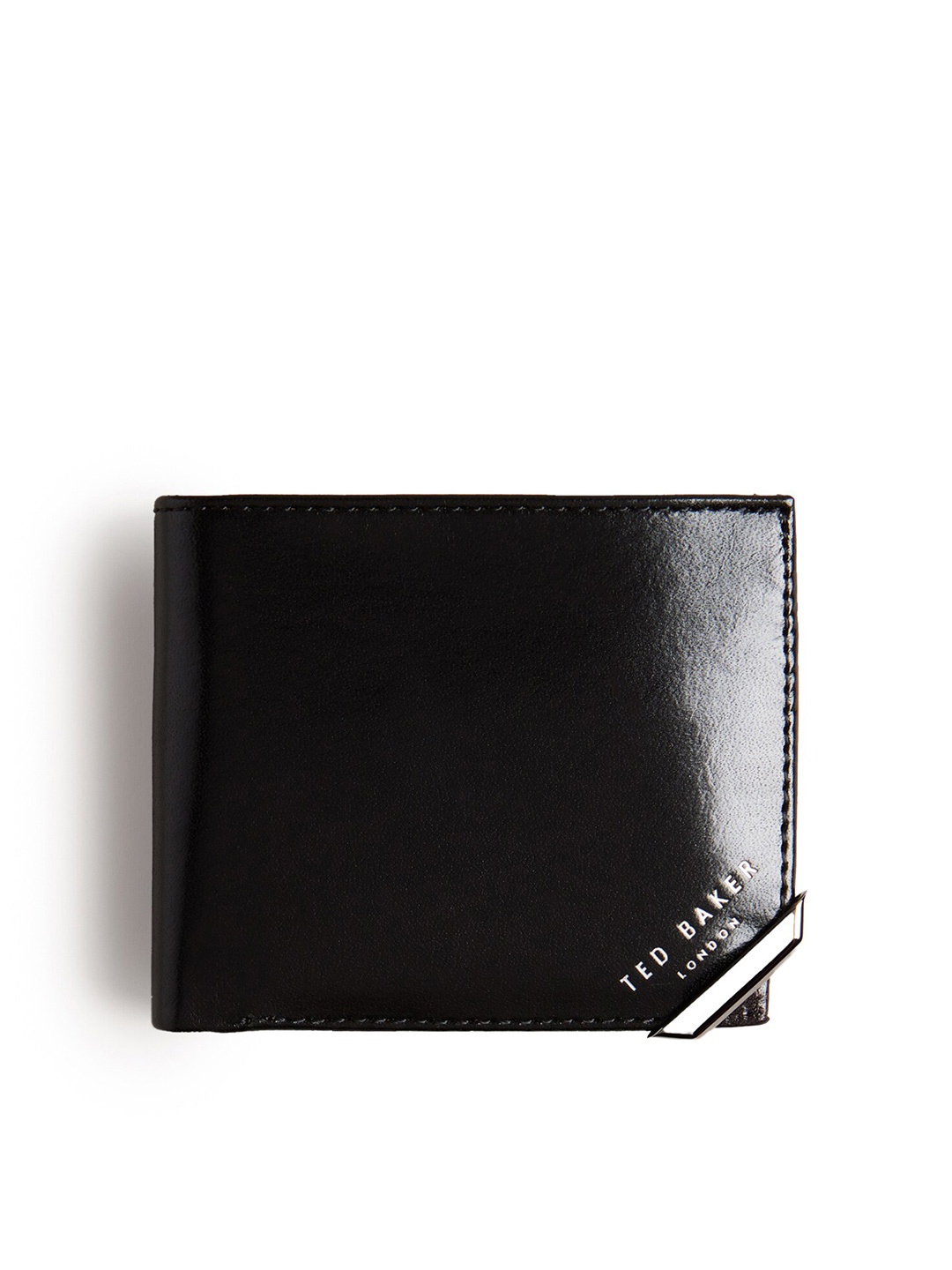 

Ted Baker Men Leather Two Fold Wallet, Black