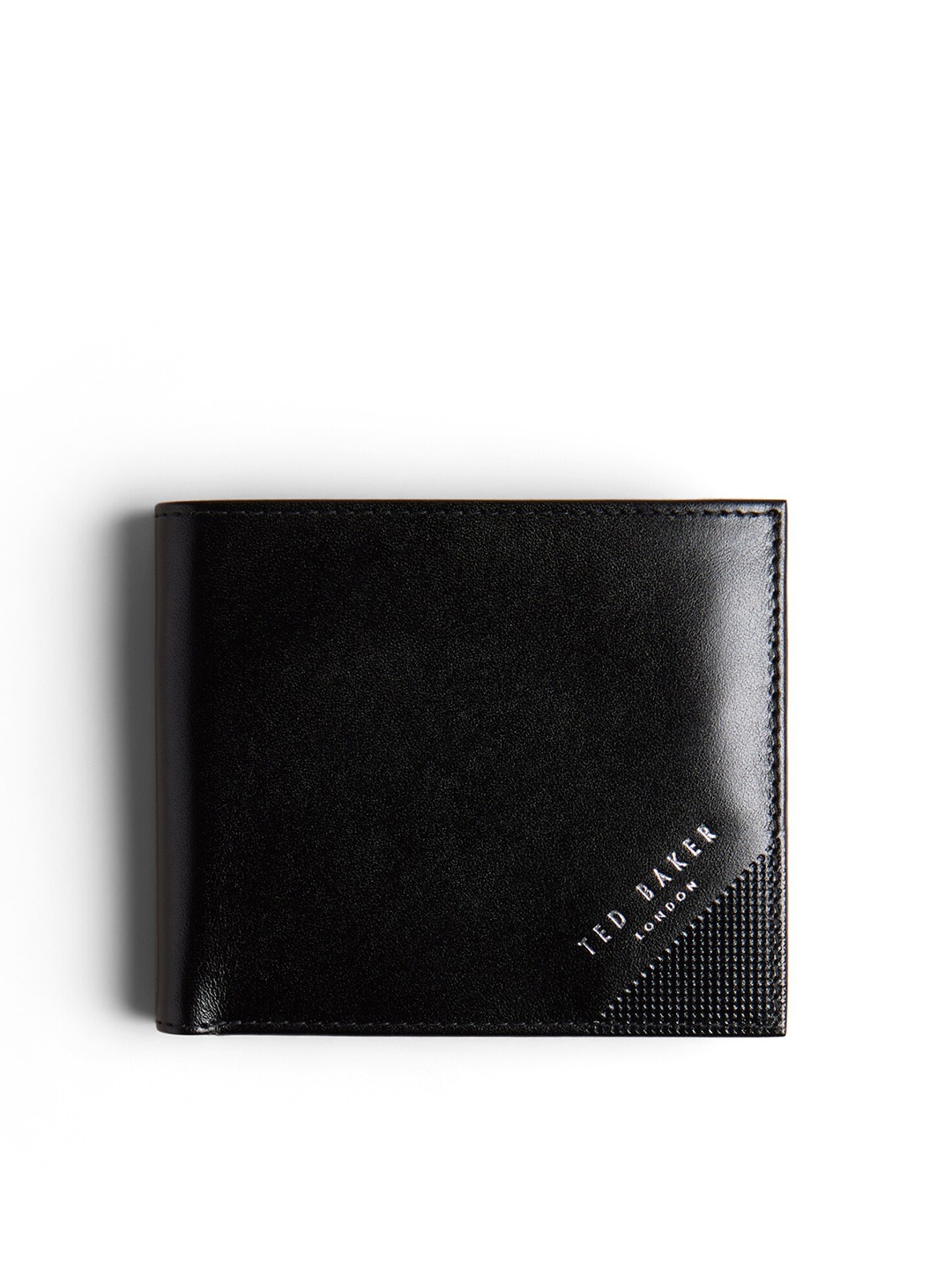 

Ted Baker Men Leather Two Fold Wallet, Black