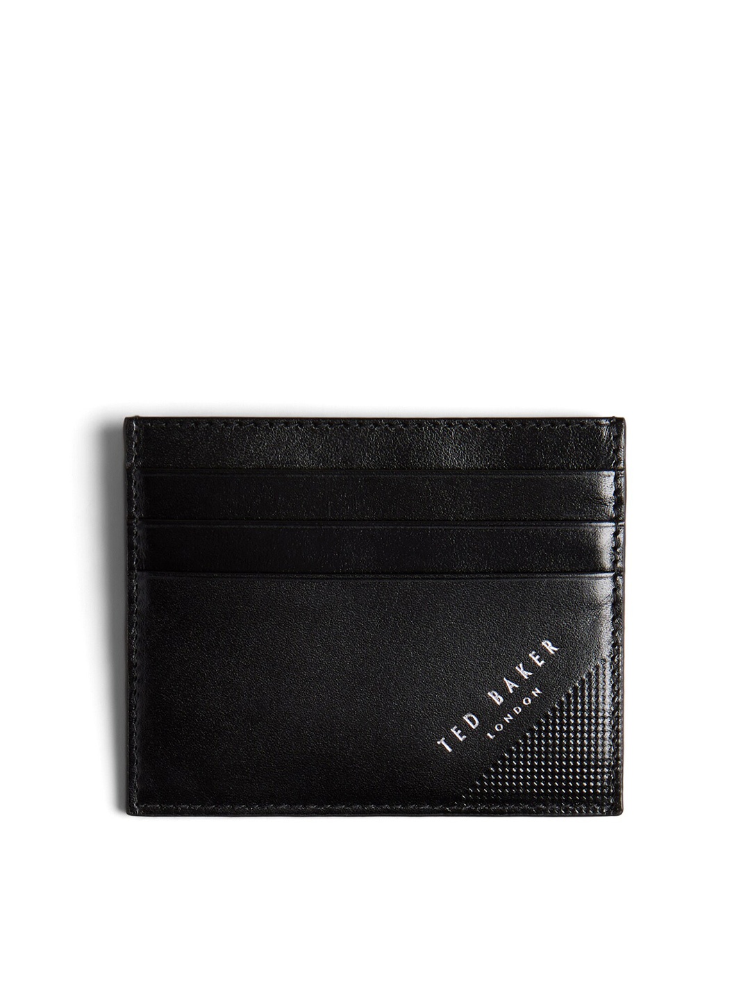 Ted Baker Men Leather Two Fold Wallet, Black
