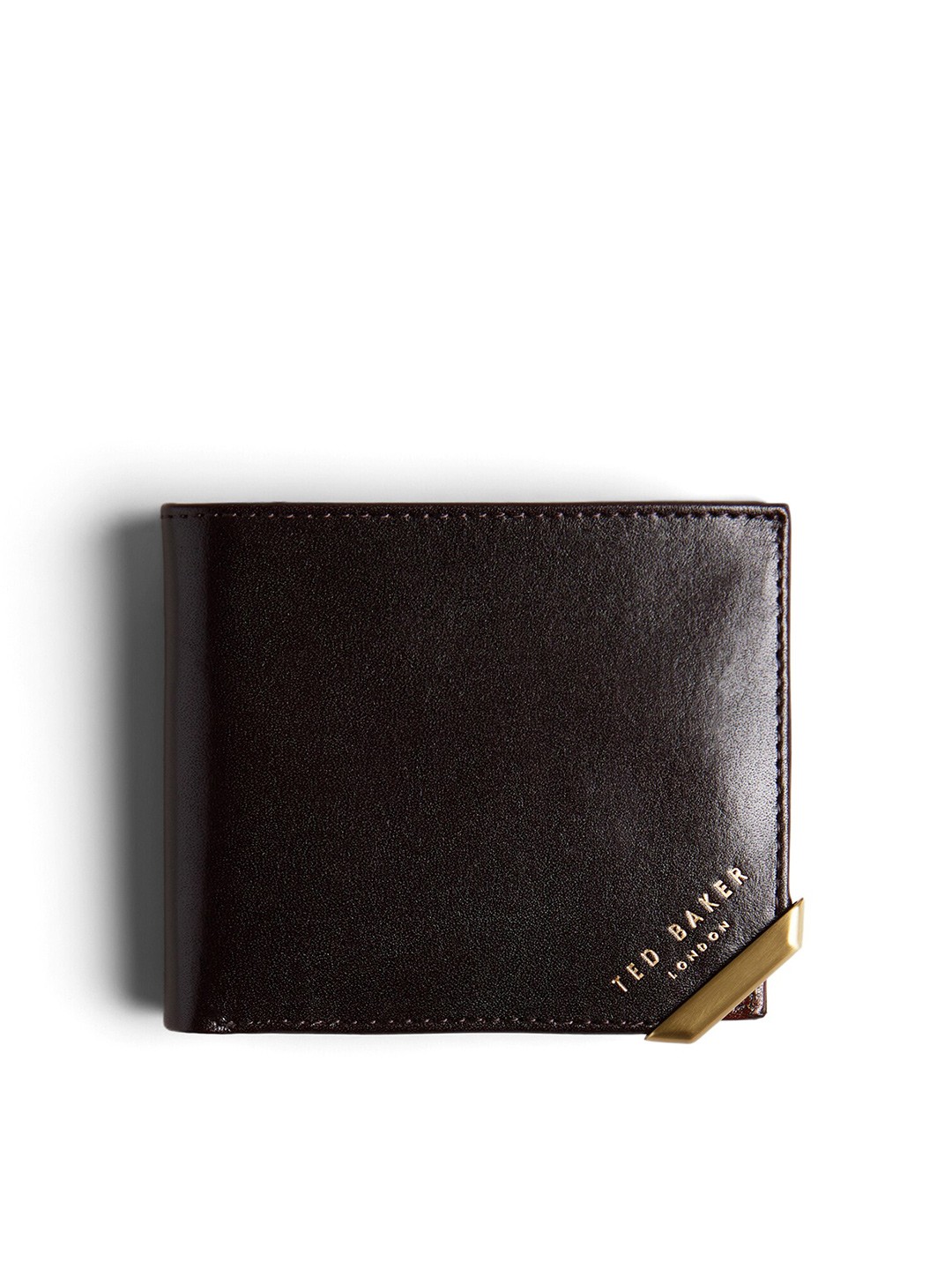 

Ted Baker Men Leather Two Fold Wallet, Brown