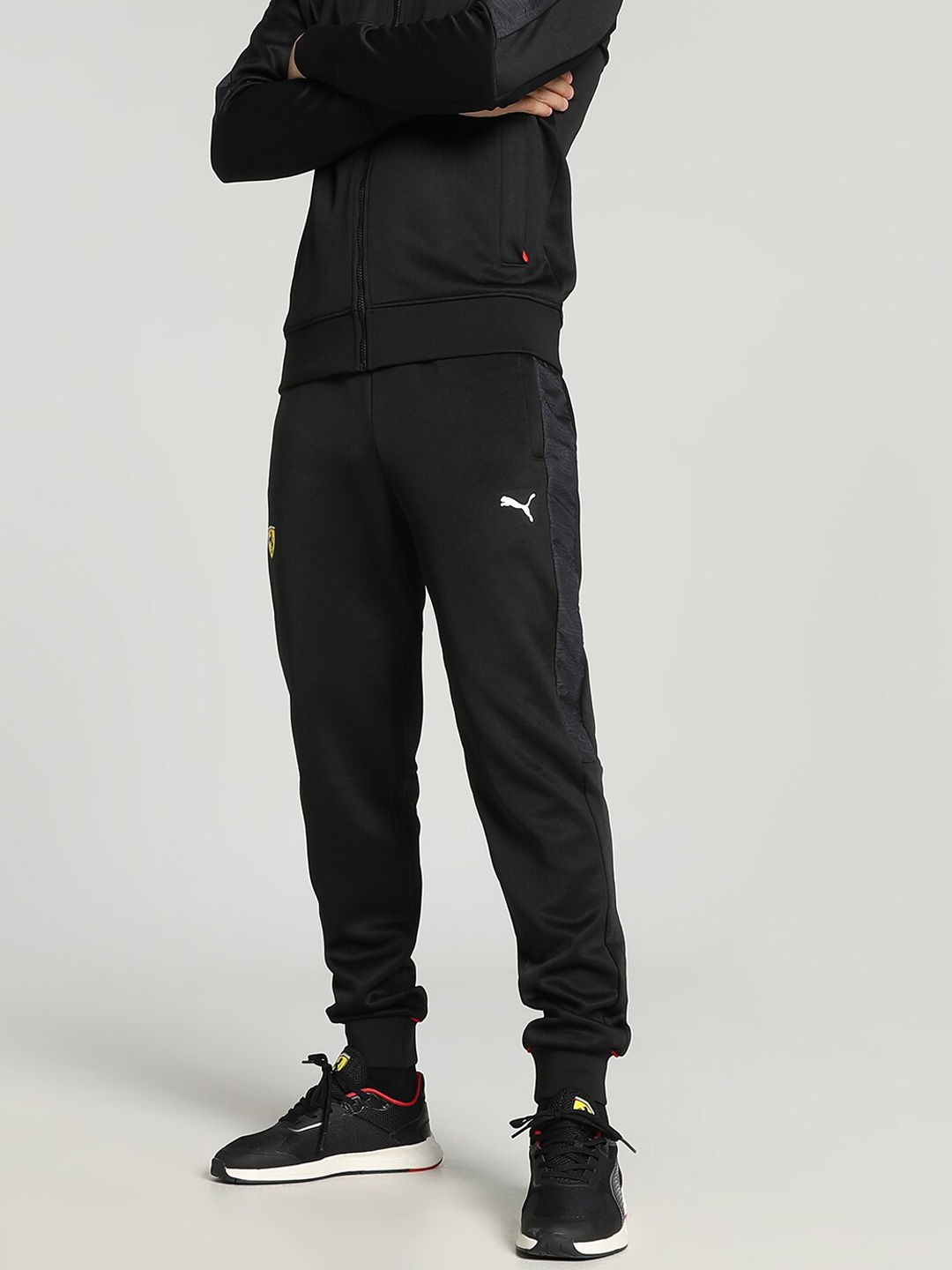 

PUMA Motorsport Men Printed Detail Joggers, Black
