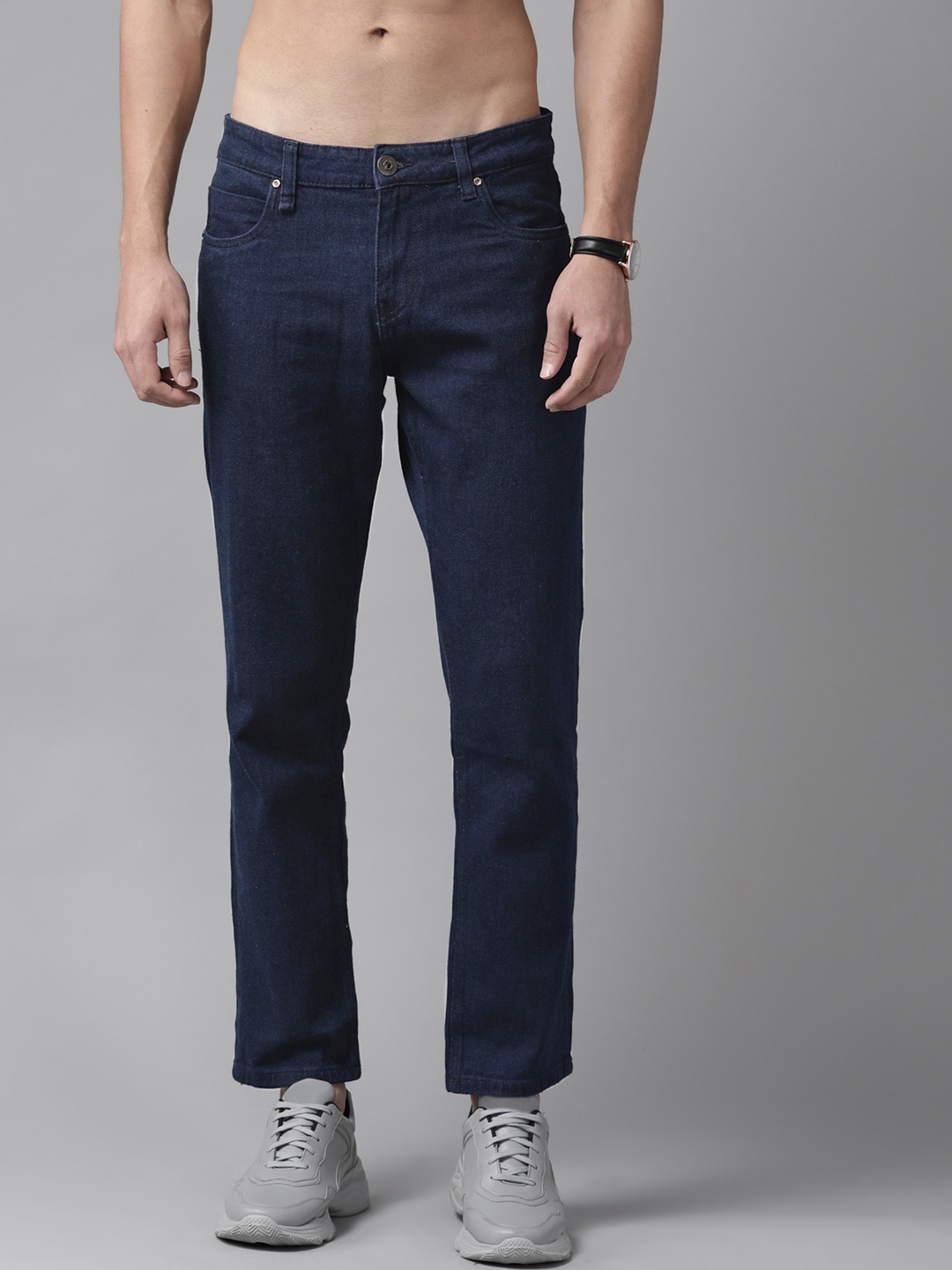 

Roadster Men Navy Blue Solid Slim Fit Stretchable Jeans