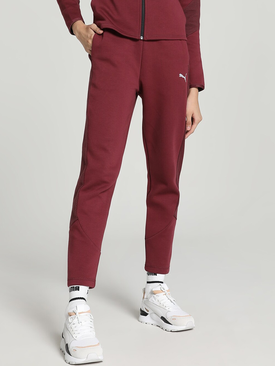 

Puma Women Evostripe High-Waist Pants, Red