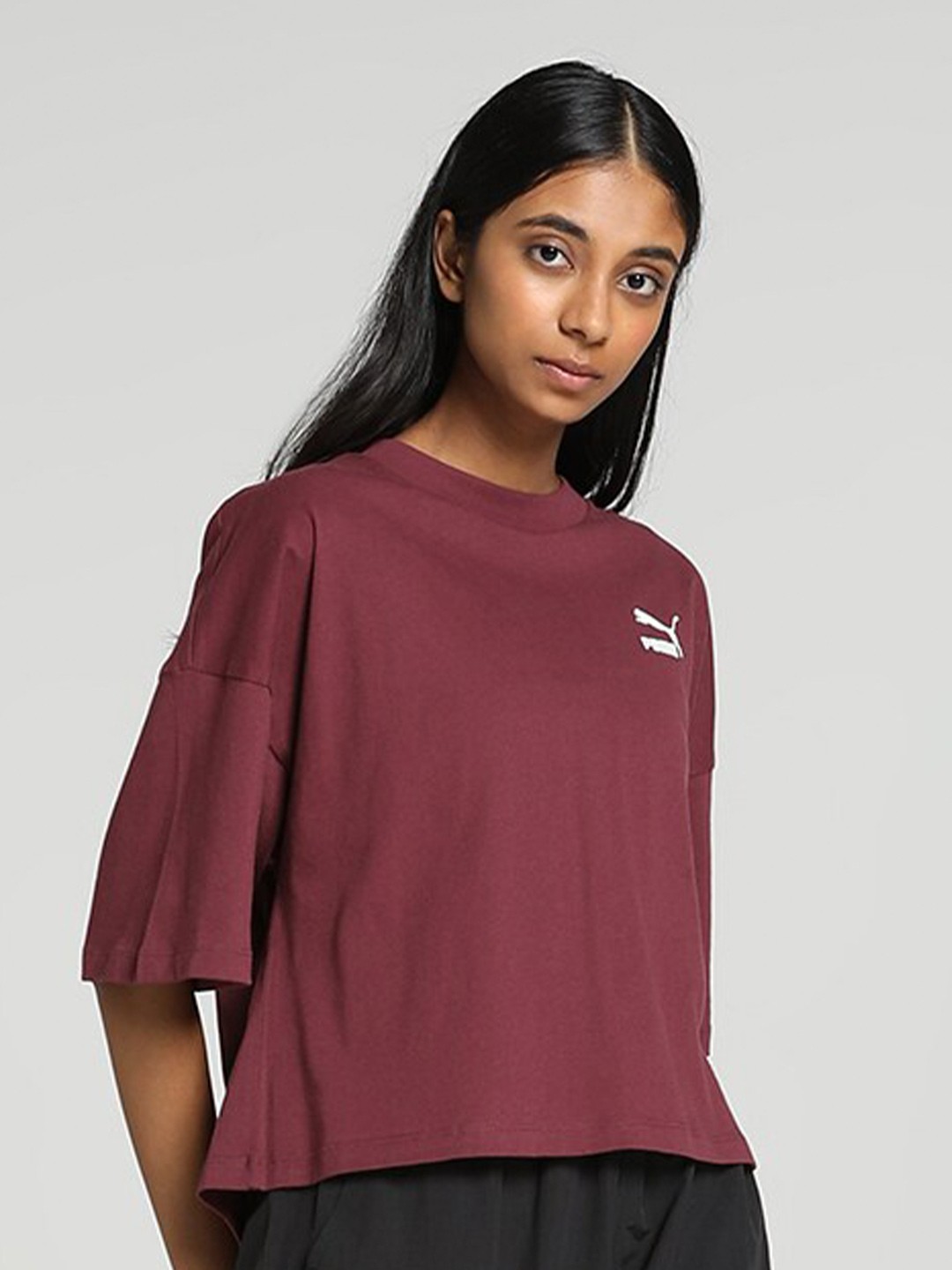

Puma CLASSICS Oversized Tee, Red