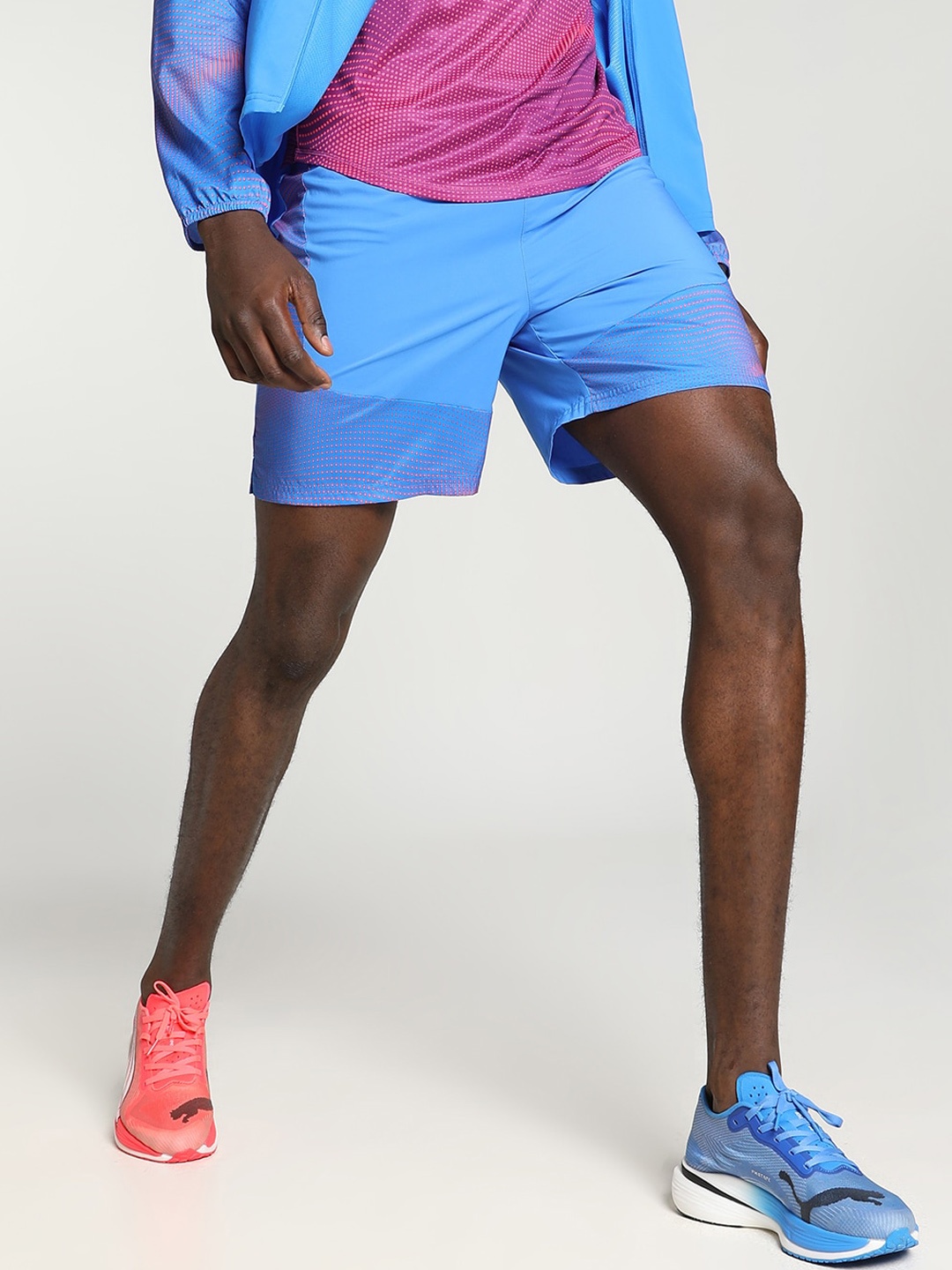 

Puma Men Run Favorite Velocity 7" Dri-Fit Running Sports Shorts, Blue
