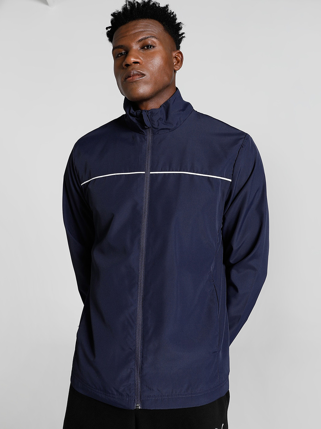 

Puma Men Regular Fit Woven Track Jacket, Navy blue