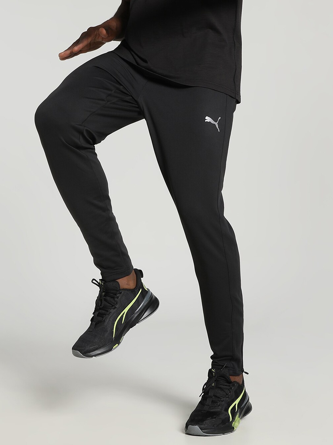 

Puma Men Logo Printed Running Pants, Black
