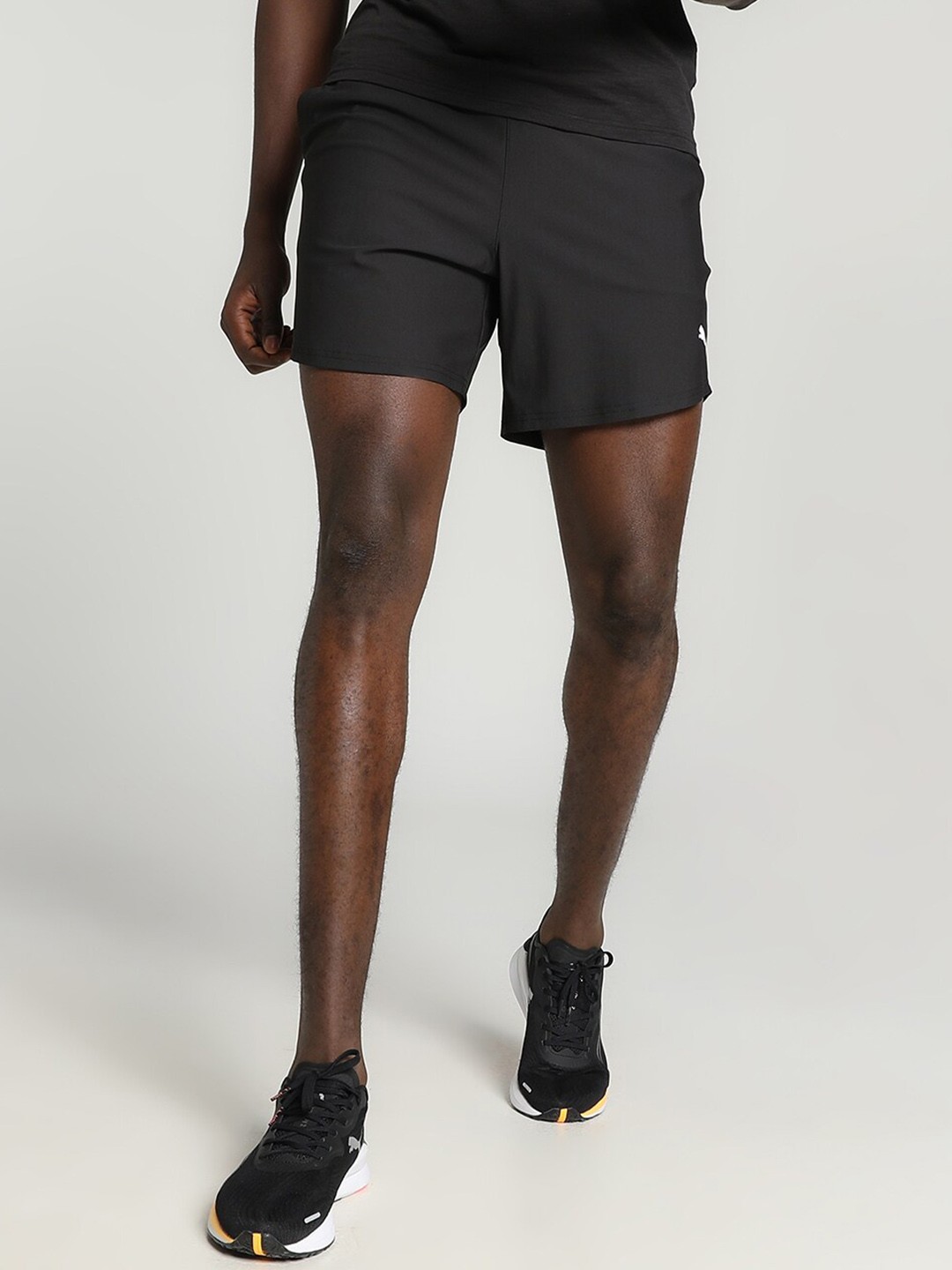 

Puma Men Stretch Training Sports Shorts, Black