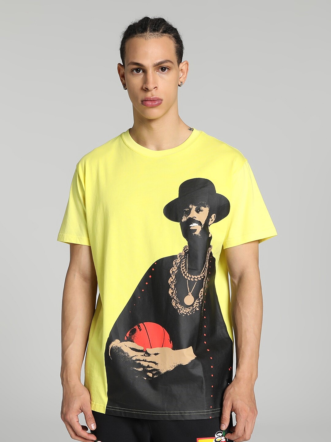 

Puma Franchise Basketball Graphic T-shirt, Yellow