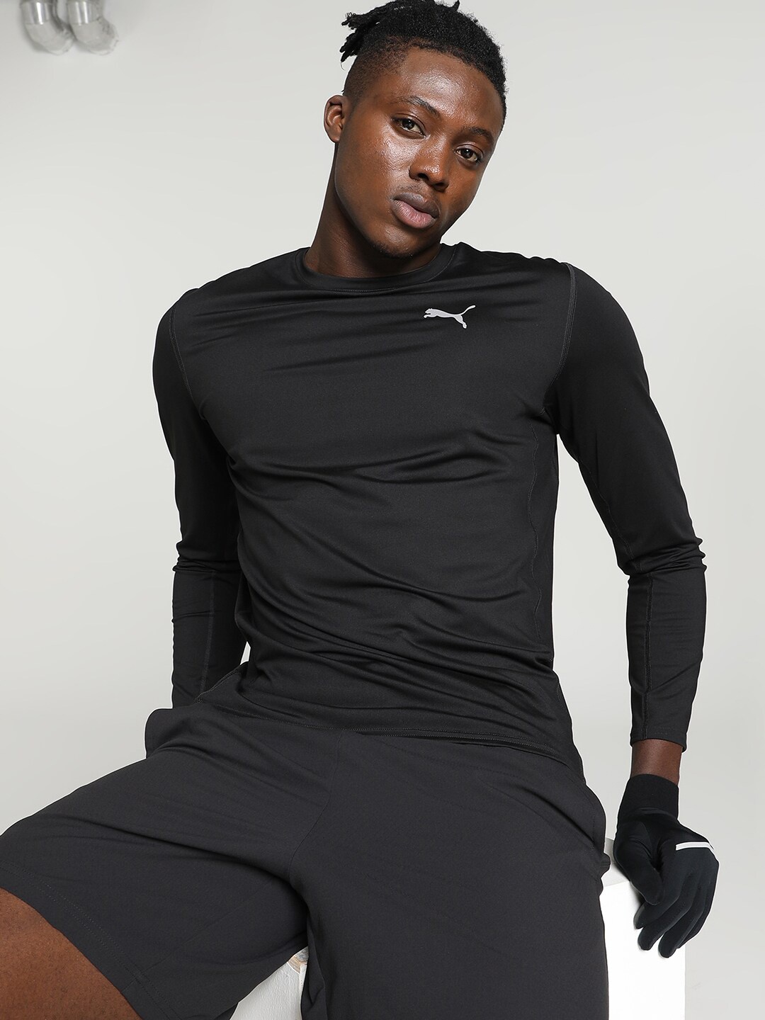 

Puma RUN CLOUDSPUN Long Sleeve Running T-shirt, Black