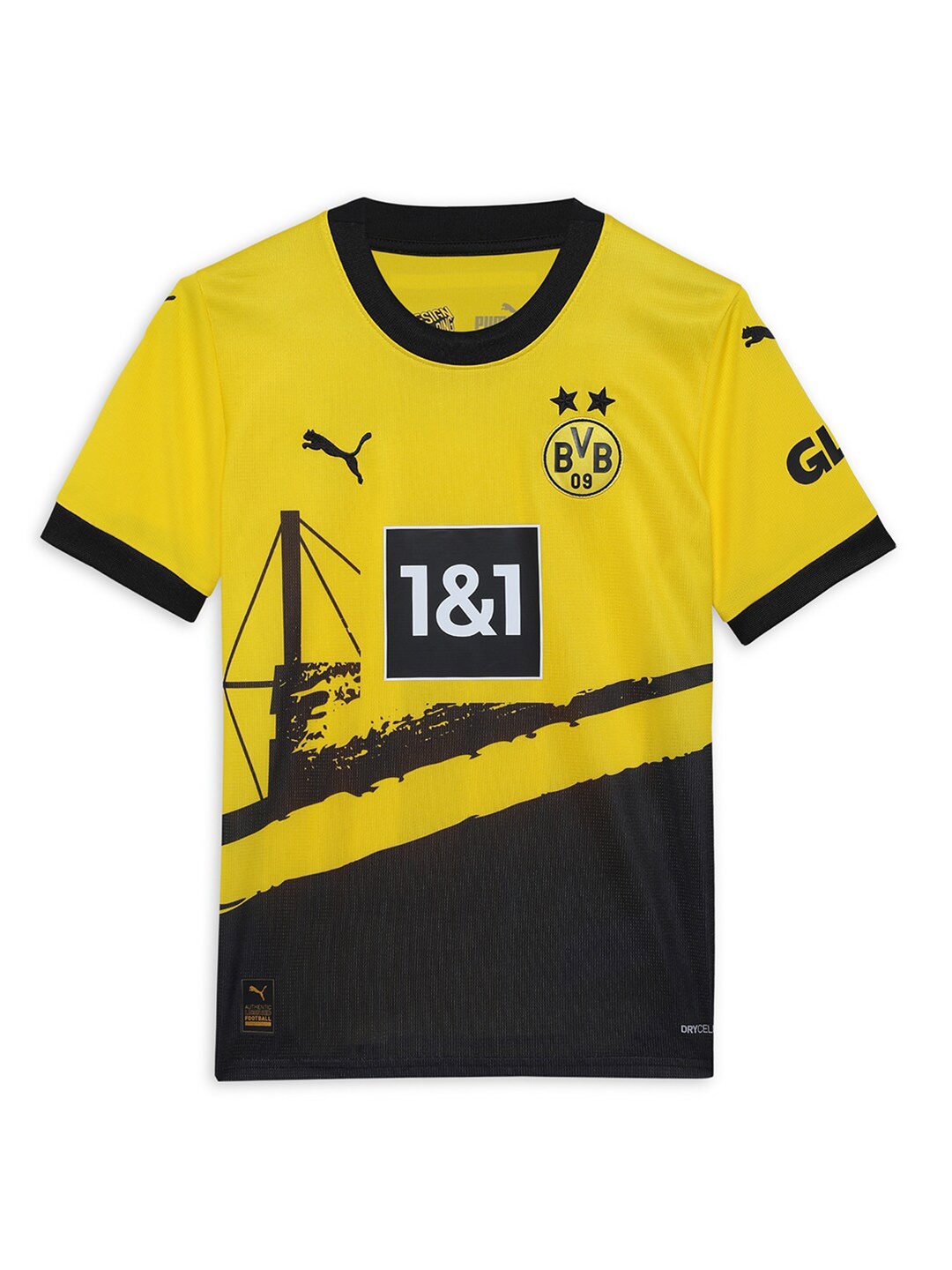 

Puma Kids Printed Football T-shirt, Yellow