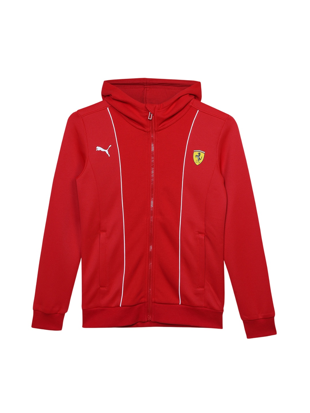 

PUMA Kids Hooded Bomber Jacket, Red