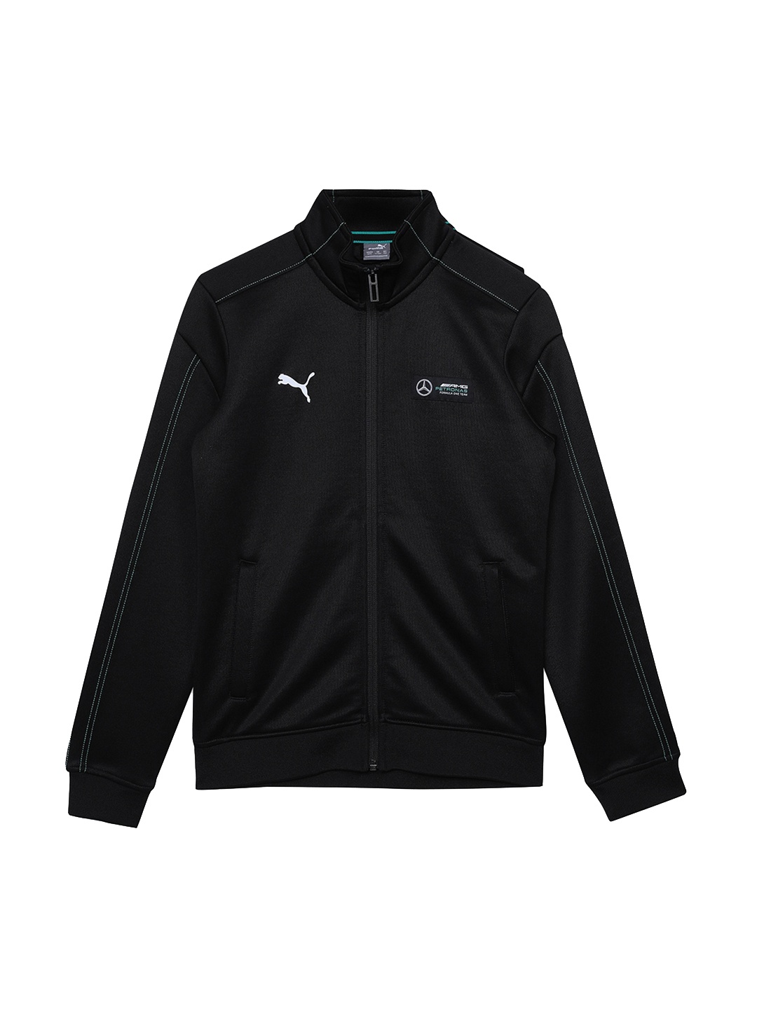 

PUMA Motorsport Kids Mock Collar Sporty Jacket, Black