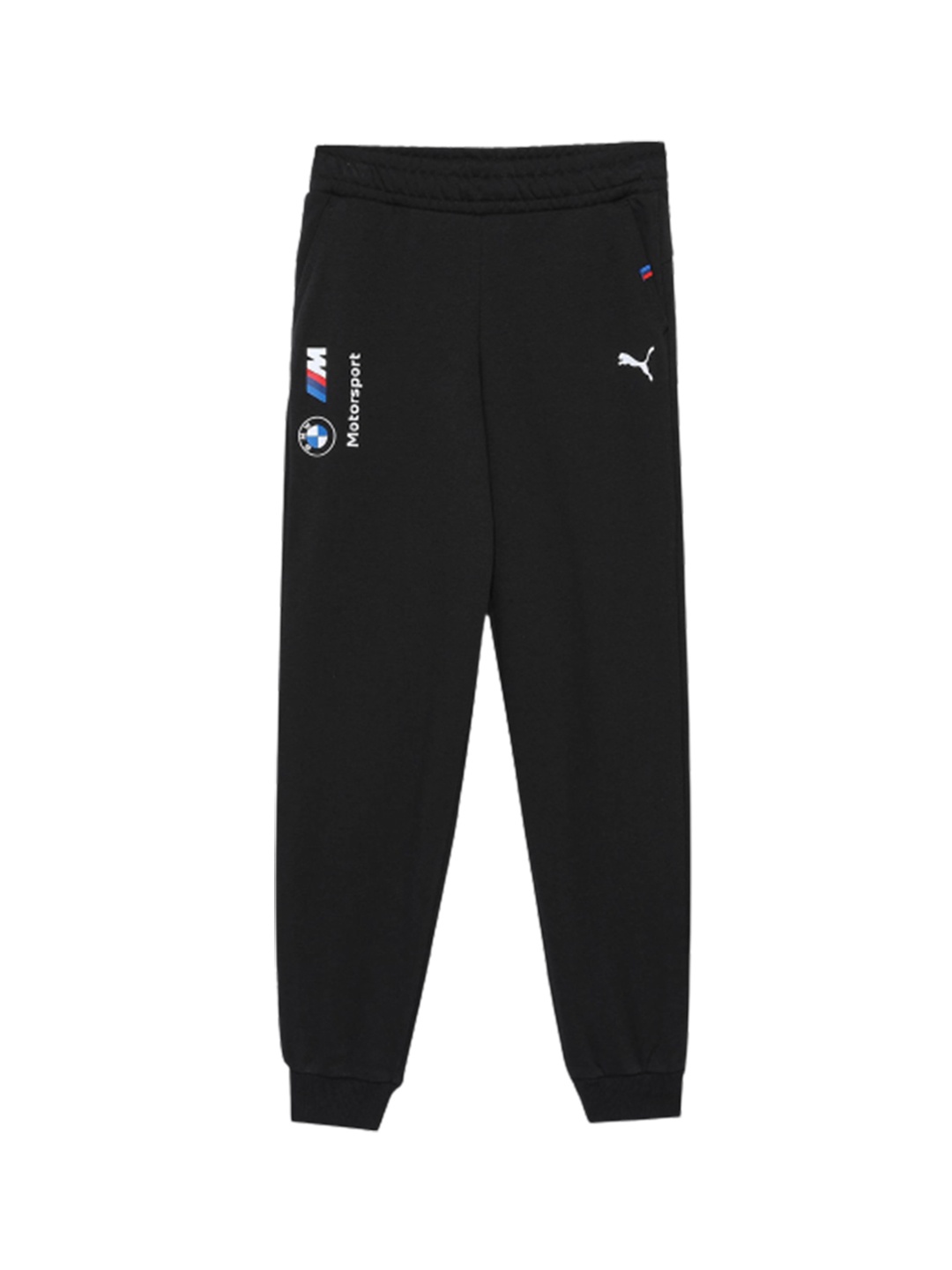 

PUMA Motorsport Kids Logo Printed Detail Cotton Joggers, Black