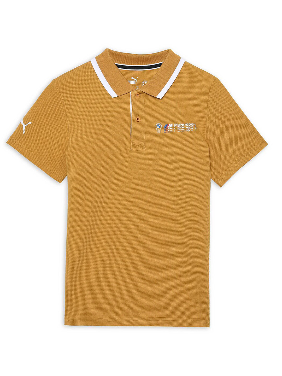 

PUMA Motorsport Kids Polo Collar Cotton T-Shirt, Yellow