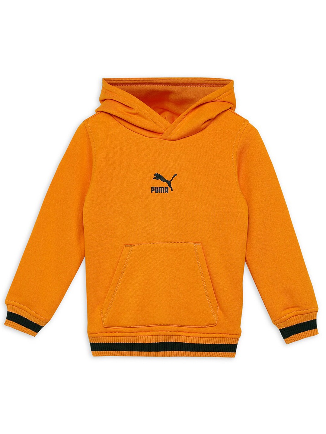 

Puma HARRDY SANDHU Boys Logo Printed Cotton Hoodie, Orange