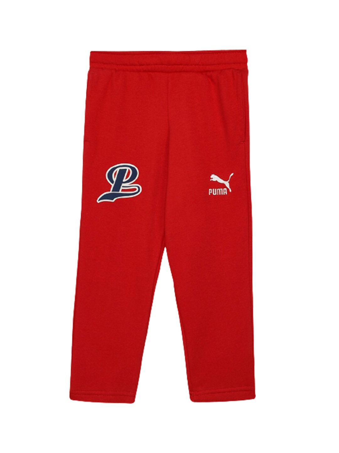 

Puma Boys HARRDY SANDHU OH Logo Printed Cotton Track Pant, Red