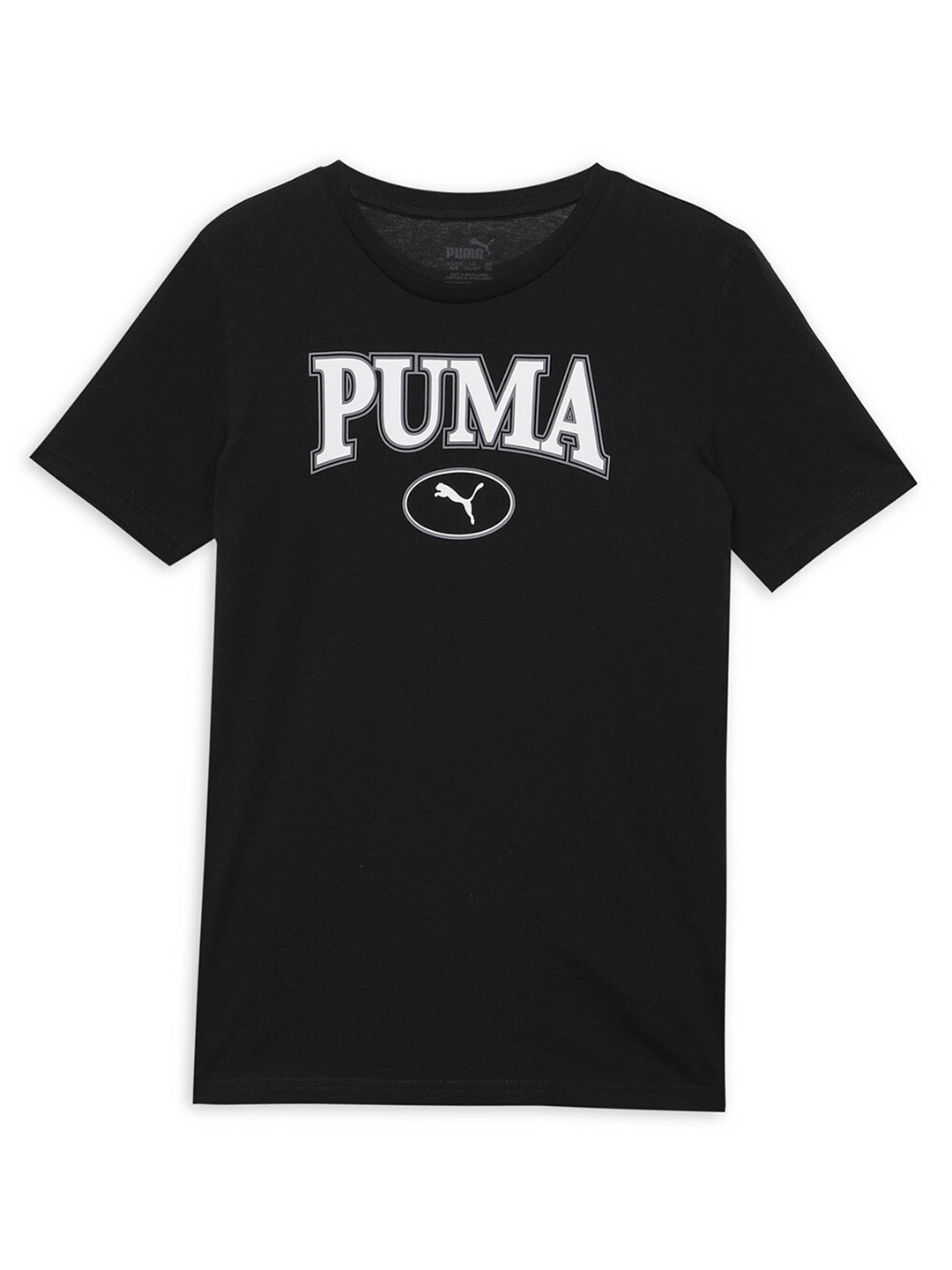 

Puma Boys Squad Brand Logo Detail Youth T-shirt, Black