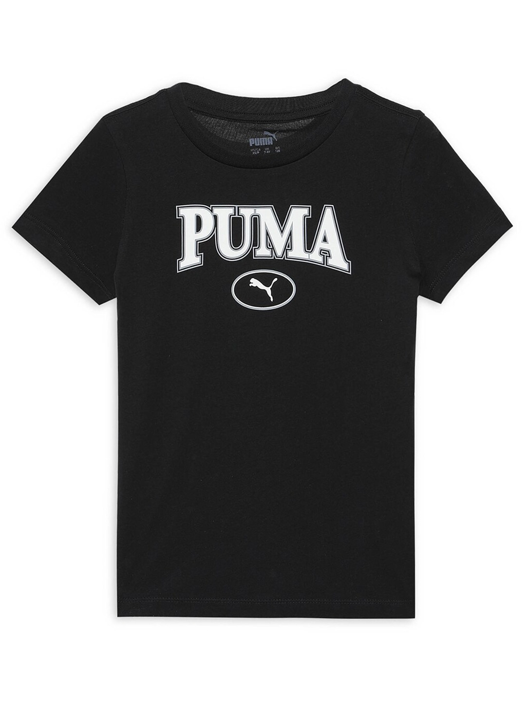 

Puma Girls Printed Cotton T-Shirt, Black