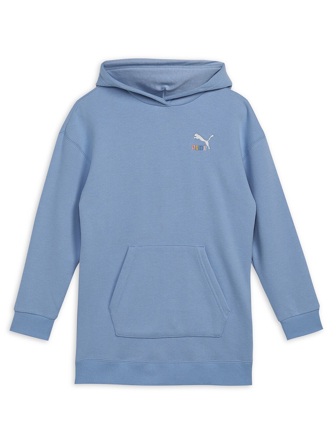 

Puma Girls Cotton Hooded Sweatshirt, Blue