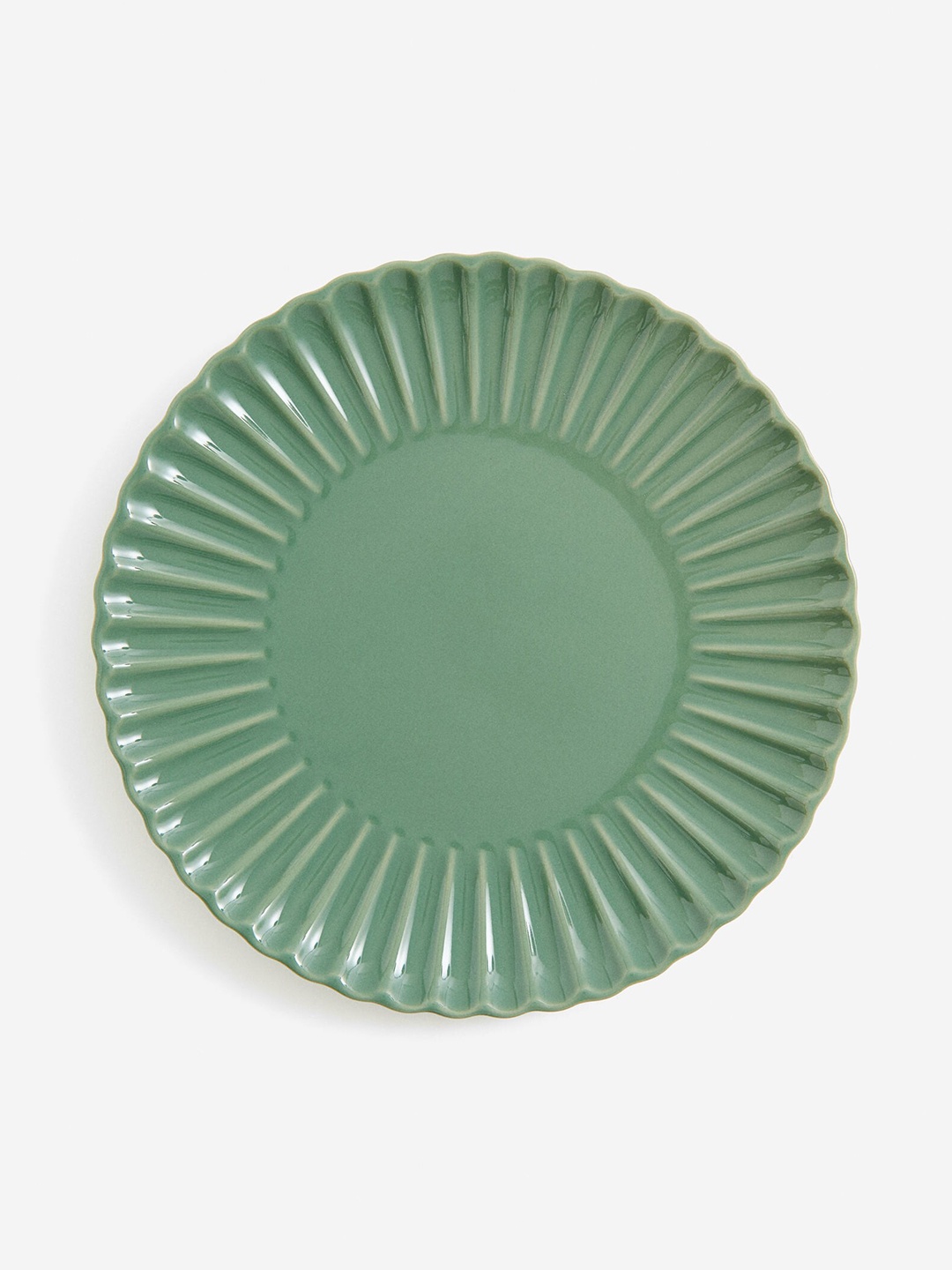 

H&M Green Stoneware Plate