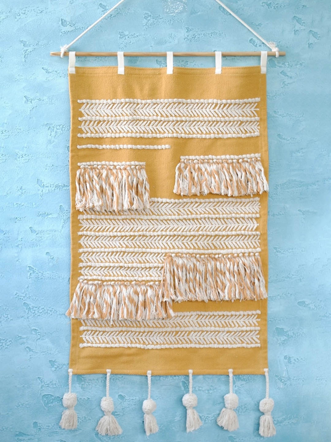 

Art Avenue Yellow Cotton Wall Hanging
