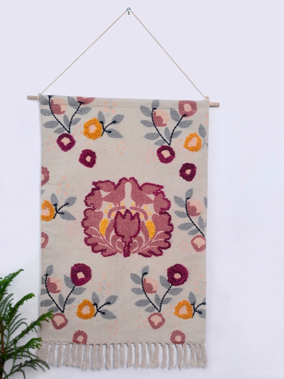 

Art Avenue Beige Printed Tapestry Cotton Wall Hanging