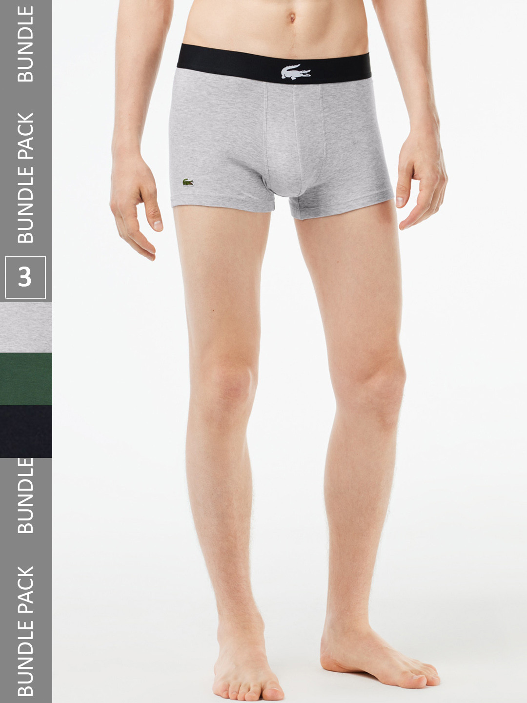 

Lacoste Pack Of 3 Cotton Trunks 5H1803RIU S, Green