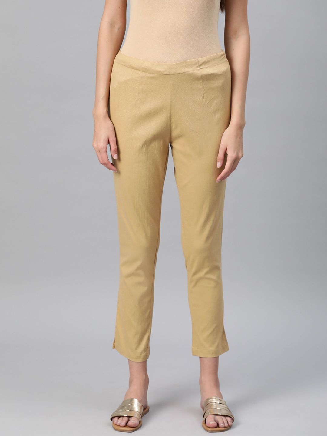 

Readiprint Easy Wash Cropped Trousers, Beige